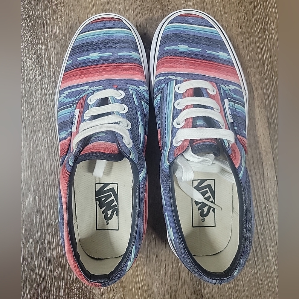 Vans Era Van Doren Multi Stripe Blue Red Classic Sneakers Shoes Size M4.5 W6